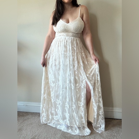 Baltic Born White Lace Maxi Dress - Picture 2 of 13